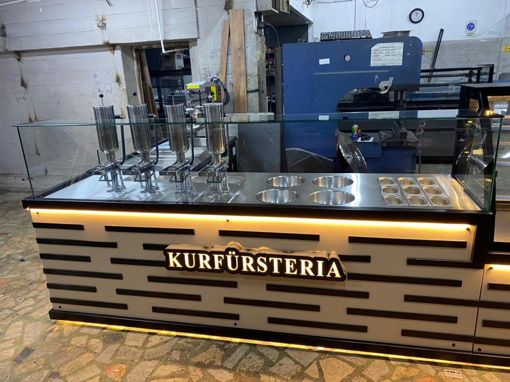 Yeni Nesil Lokma Tezgahı ve Pasta Dolabı Özel Üretim Fiyatı Taksit