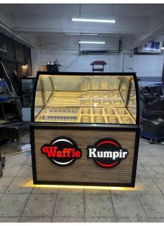 Waffle ve Kumpir Reyonu Ahşap Model