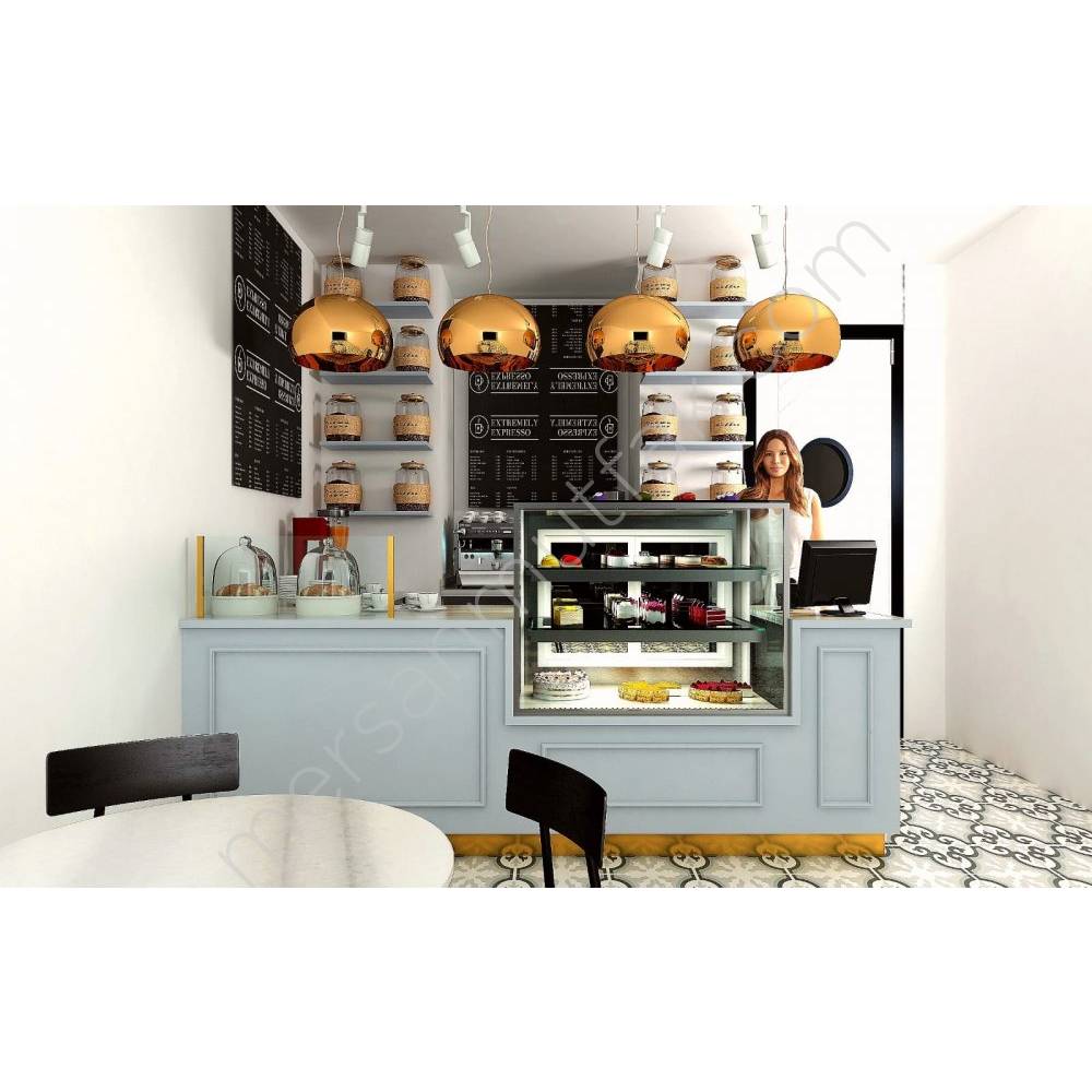 Pasta Teşhir Dolabı ve Hazırlık Tezgahı Seti 157 A+ Fiyatı Taksit