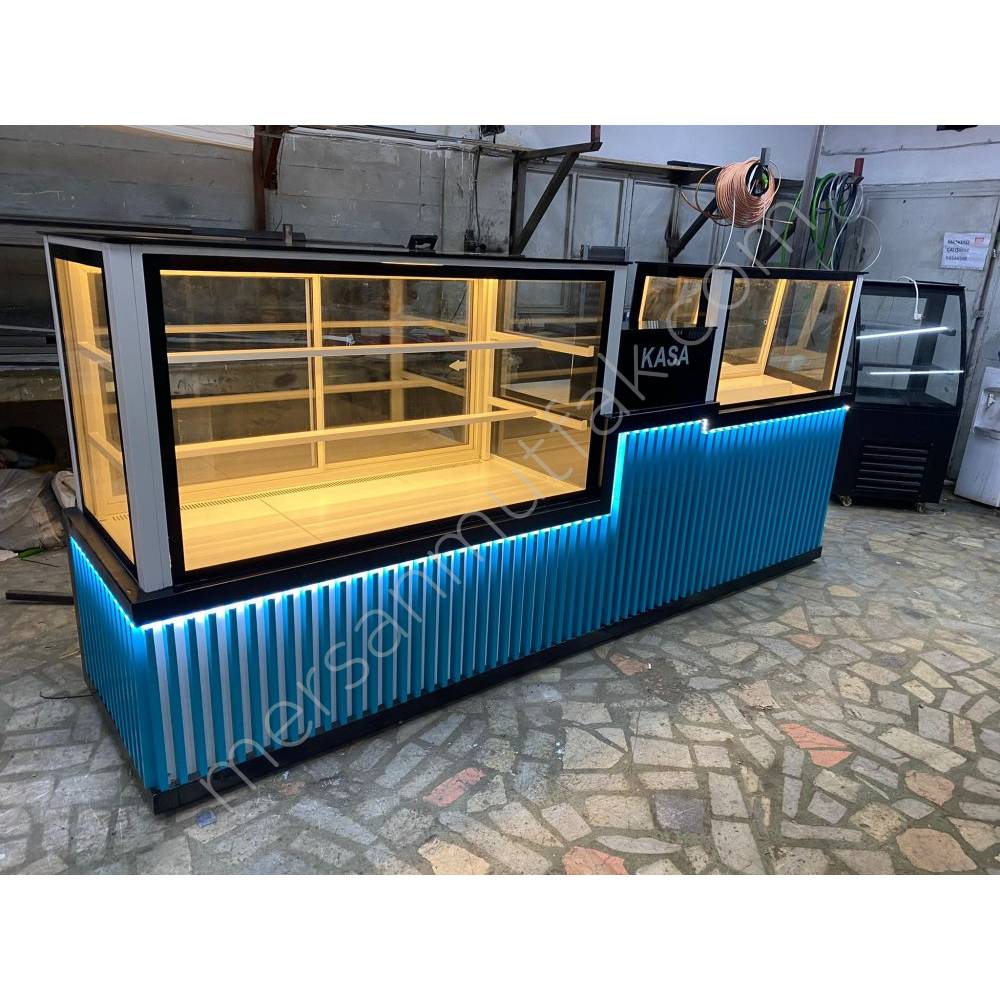 Pasta ve Waffle Dolabı Mavi Model Set Fiyatı Taksit Seçenekleri
